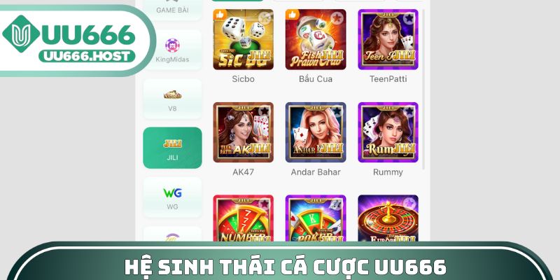 Hệ sinh thái cá cược UU666